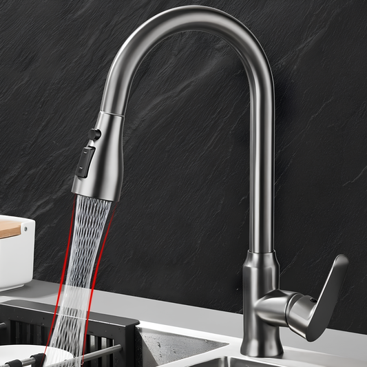 Herausziehbarer Küchenwasserhahn – Schlankes und leistungsstarkes Design