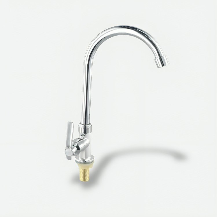 Robinet évier cuisine inox à levier unique – Design classique