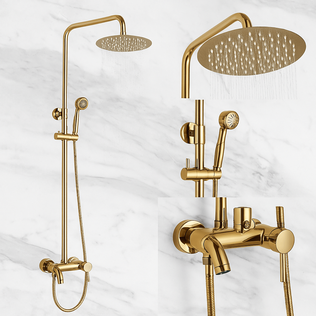 Colonne de Douche Dorée Moderne