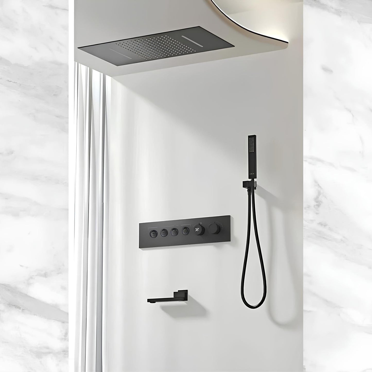 Colonne de Douche Encastrable LED