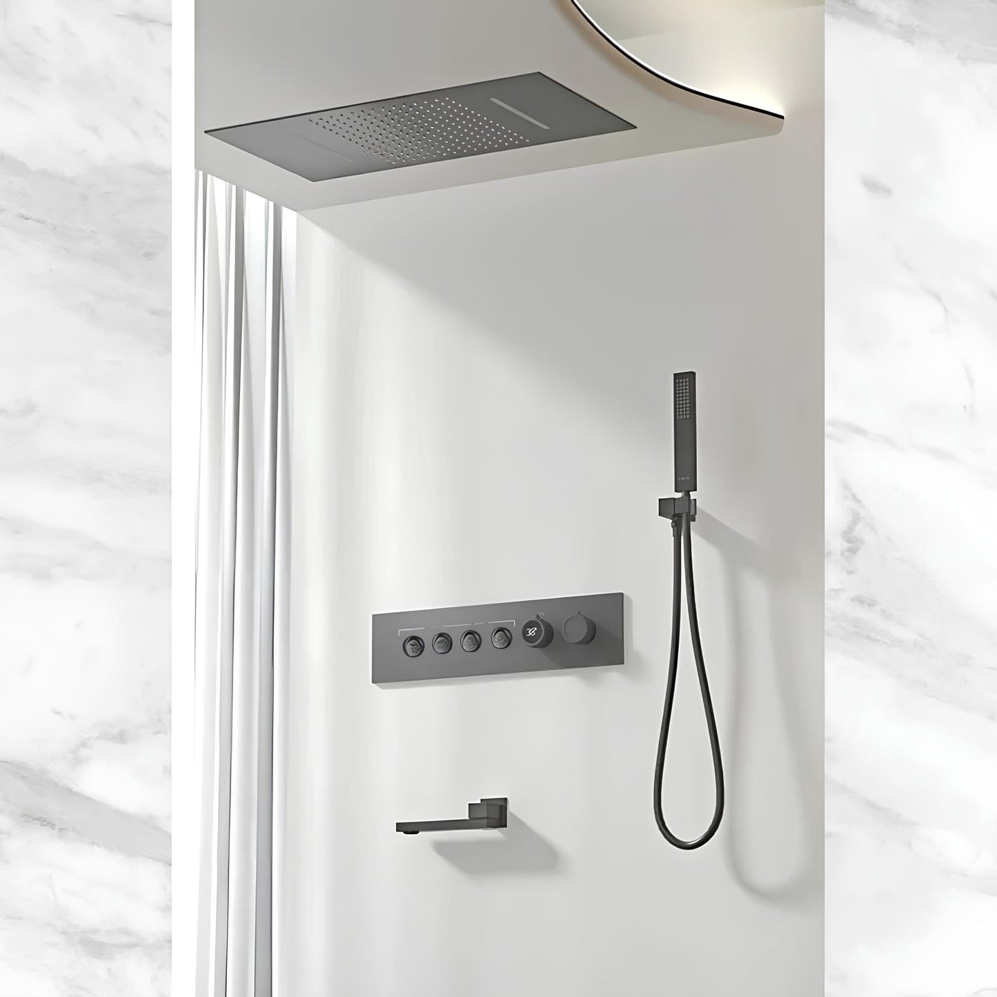 Colonne de Douche Encastrable LED