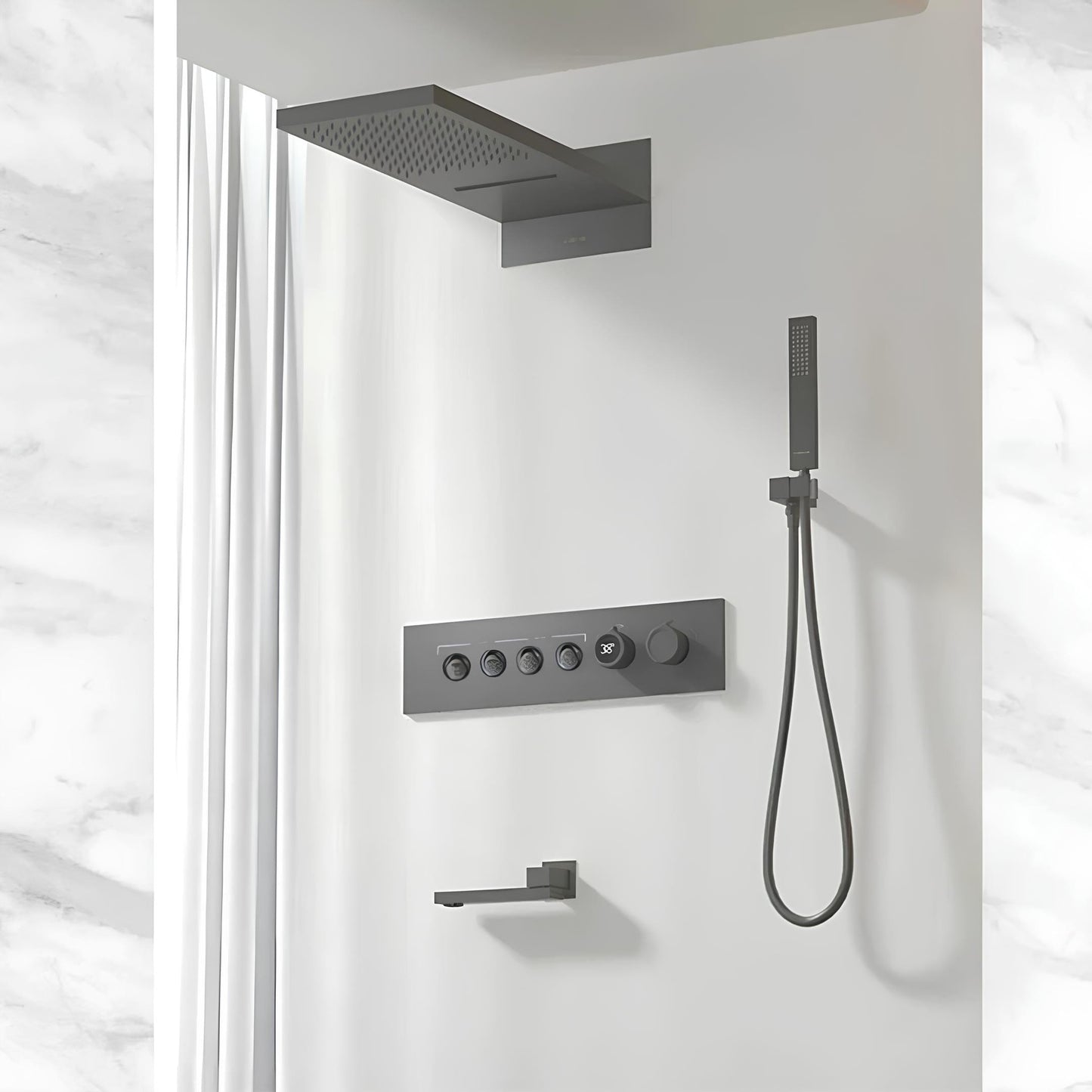 Colonne de Douche Encastrable LED