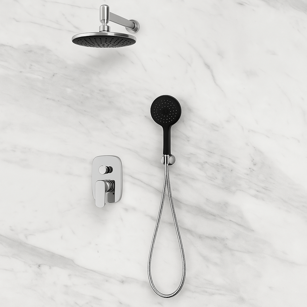 Colonne de douche Encastrable Mitigeur Thermostatique