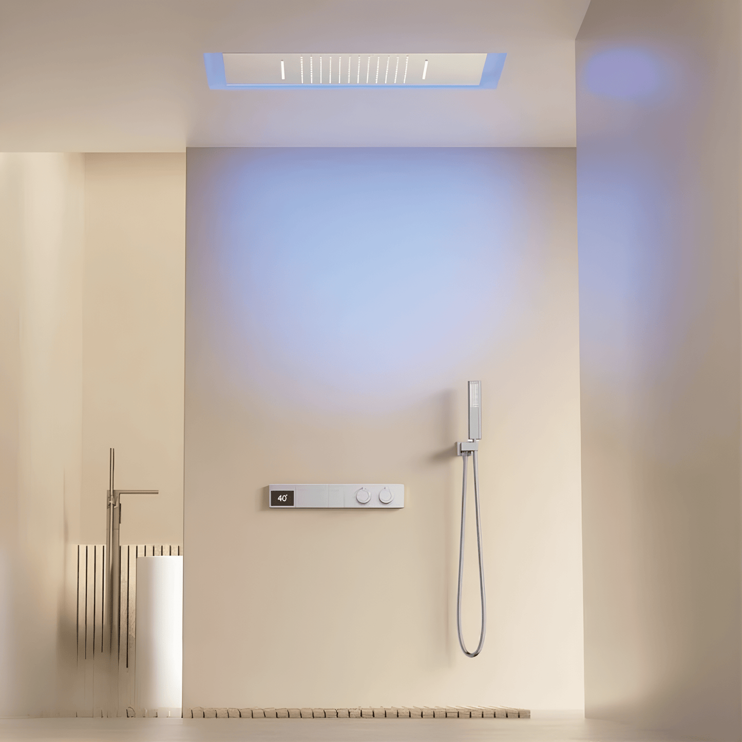 Colonne de Douche Encastrée Thermostatique Digital