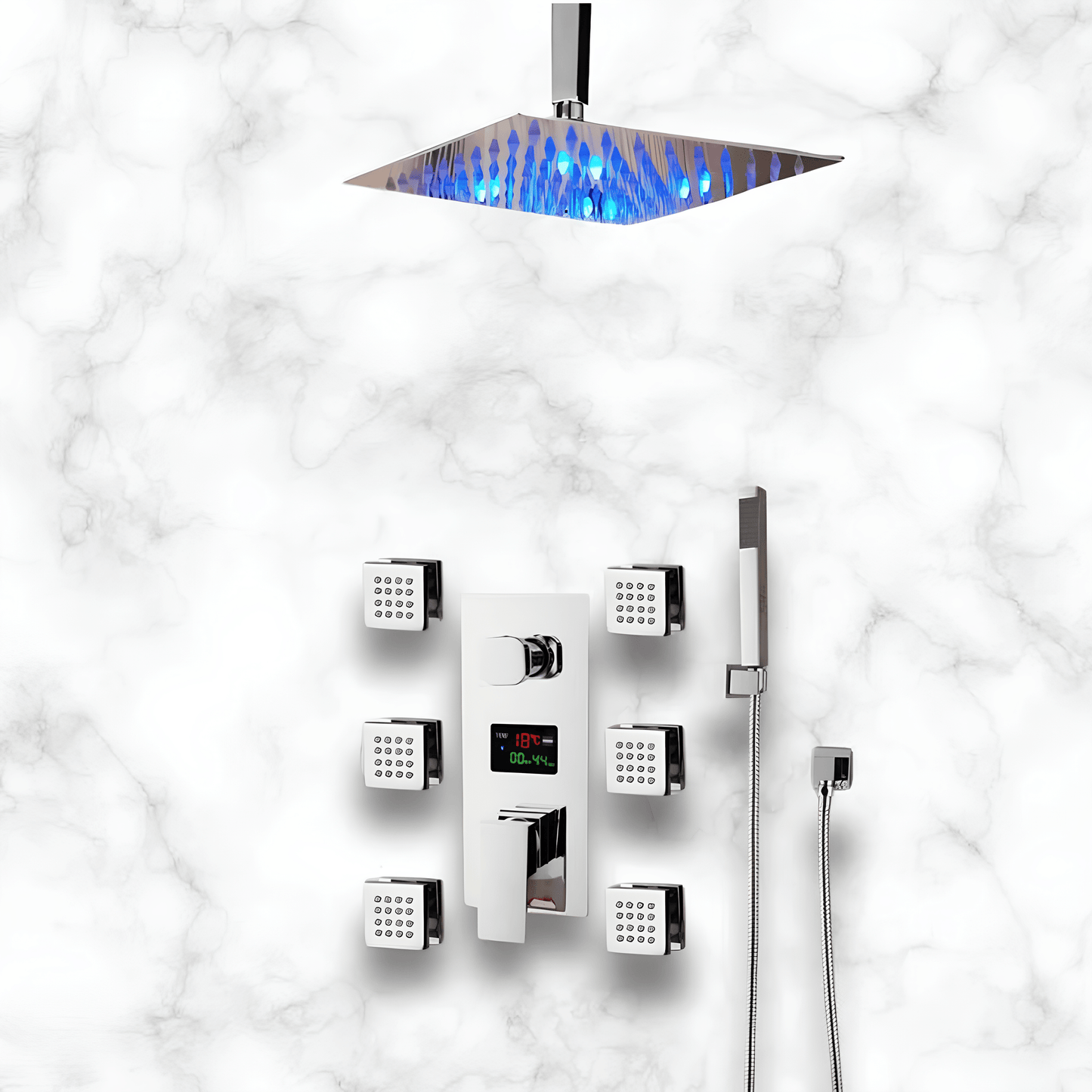 Colonne de Douche Hydromassante LED
