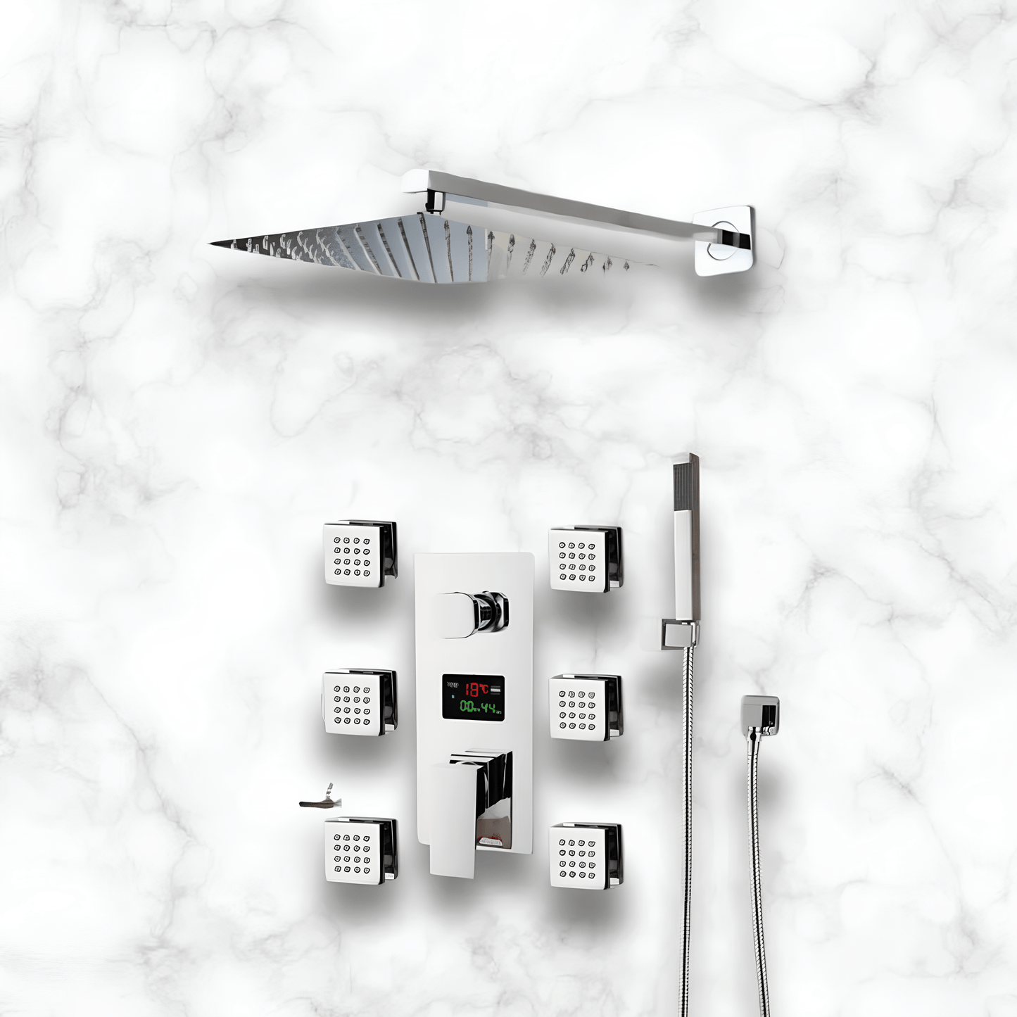 Colonne de Douche Hydromassante LED