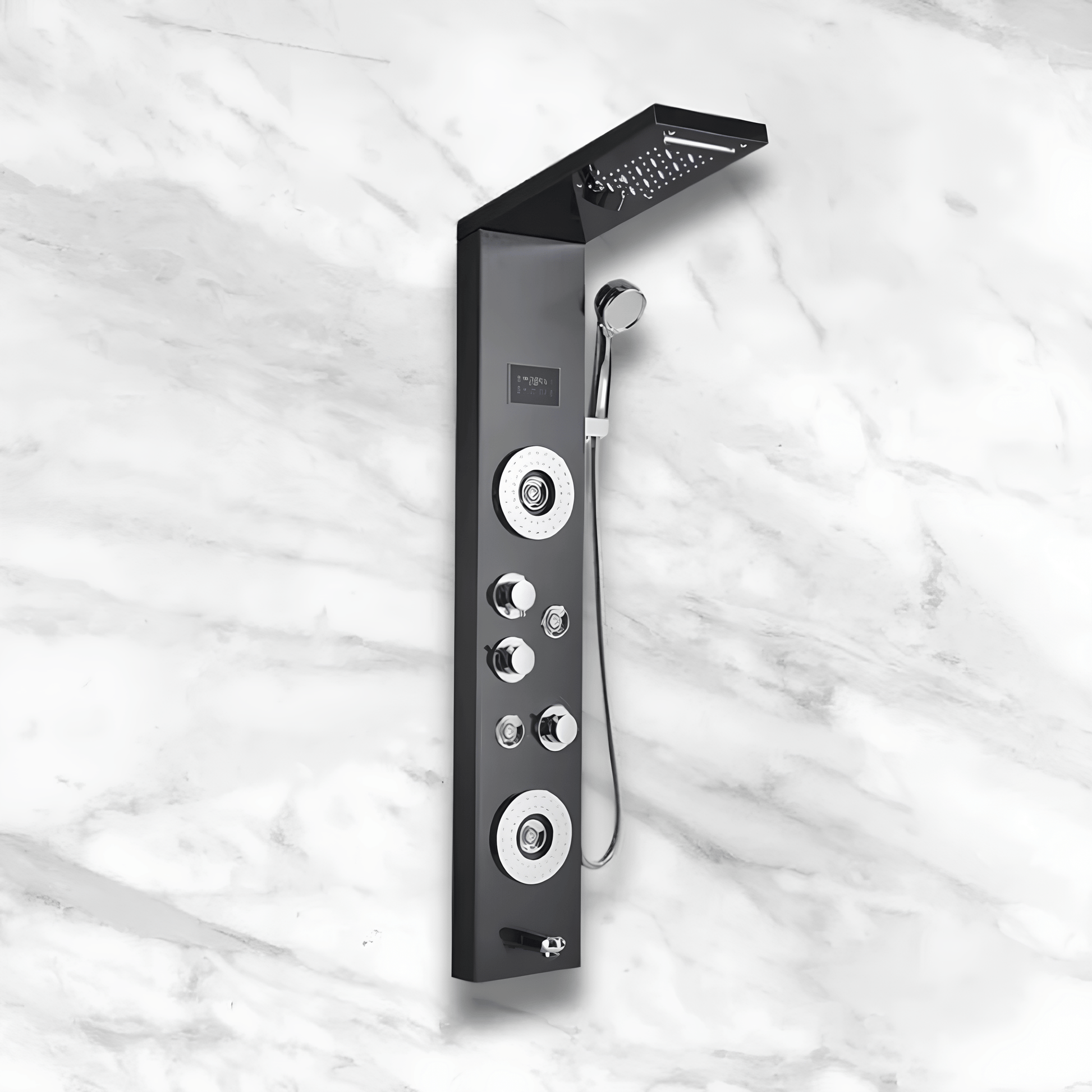 Colonne de Douche Hydromassante LED 6 Modes et Affichage Digital
