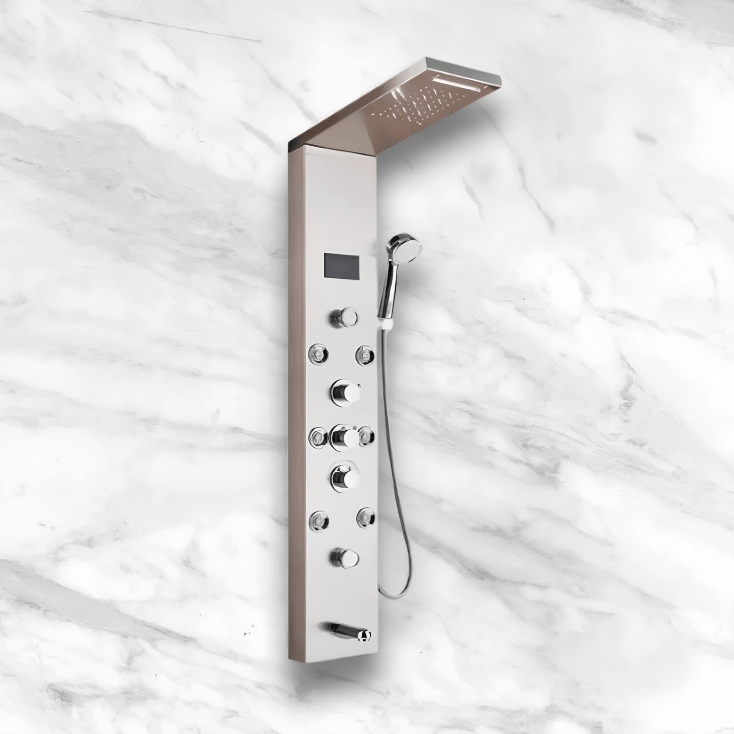 Colonne de Douche Hydromassante LED 6 Modes et Affichage Digital