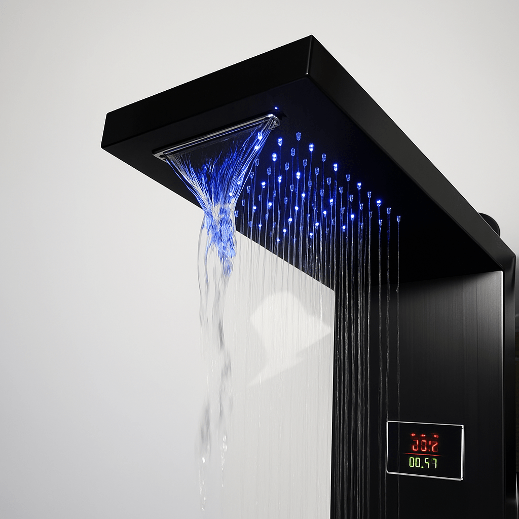 Colonne de Douche Hydromassante Noir