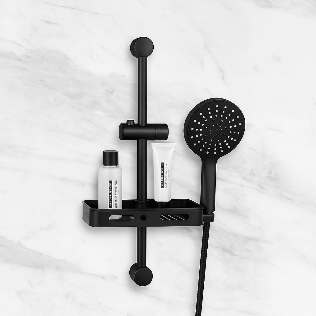 Colonne de Douche Noire Acier Inox