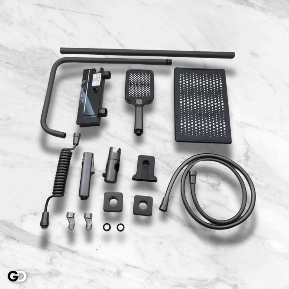 Colonne de Douche Thermostatique Noire