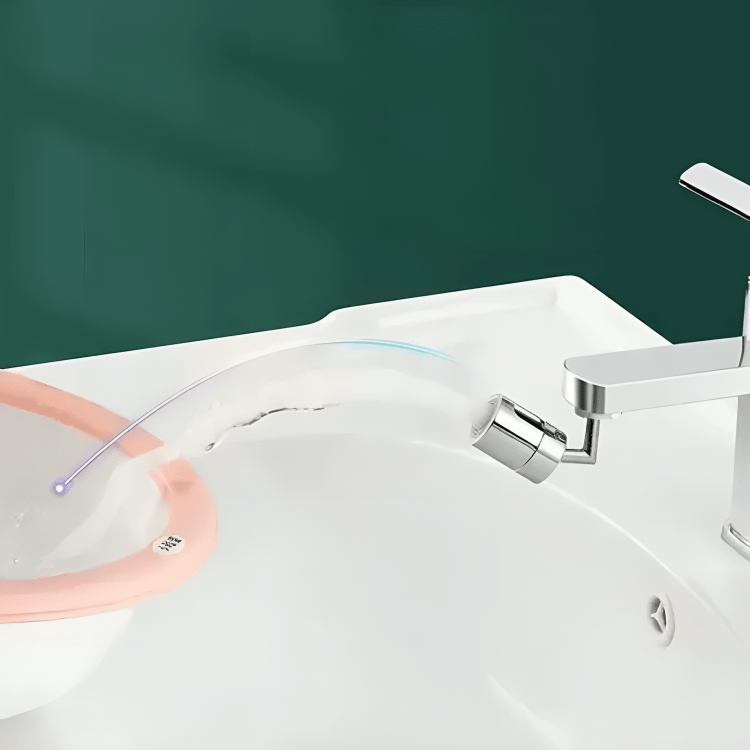 Extension robinet 720° rotatif – Adaptateur anti-éclaboussures
