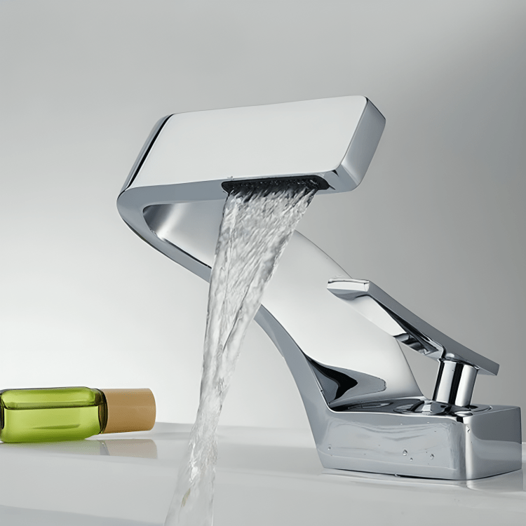 Mitigeur lavabo orange cascade – Robinet moderne