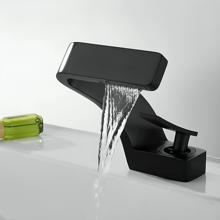 Mitigeur lavabo orange cascade – Robinet moderne