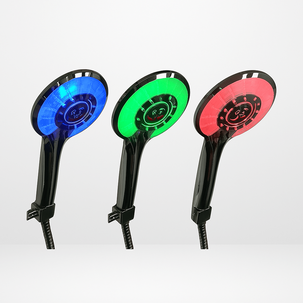 Pommeau de douche connecté - LED & affichage température