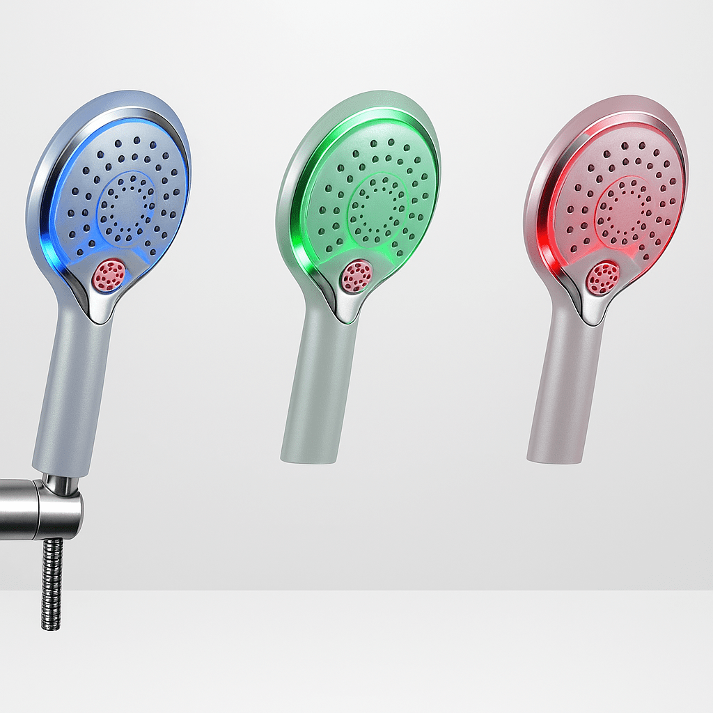 Grand Pommeau De Douche Led À 7 Couleurs Différentes D'Environ 20 Cm Grand Pommeau De Douche Led À 7 Couleurs Différentes D'Environ 20 Cm