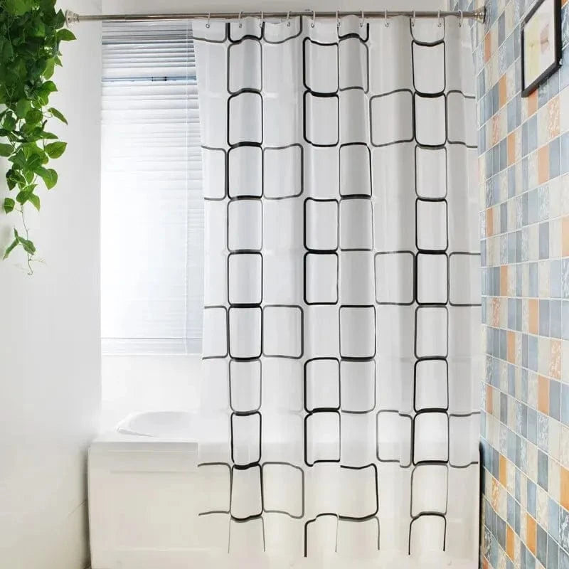 Rideau de douche – Motifs Marins (180x180 cm)