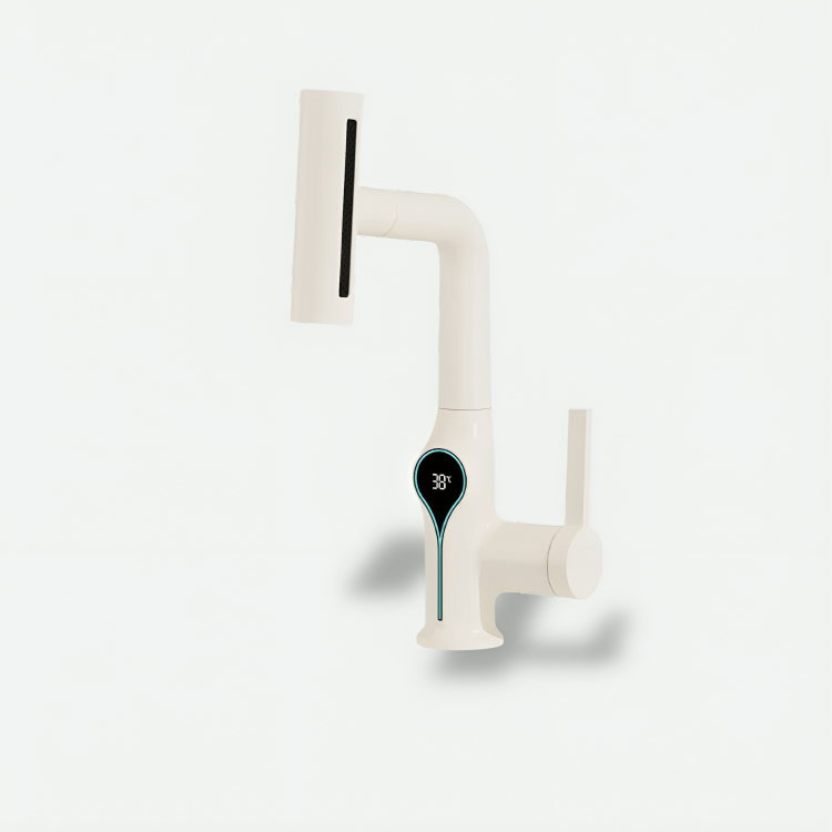 Robinet cascade avec affichage température – robinet digital salle de bain