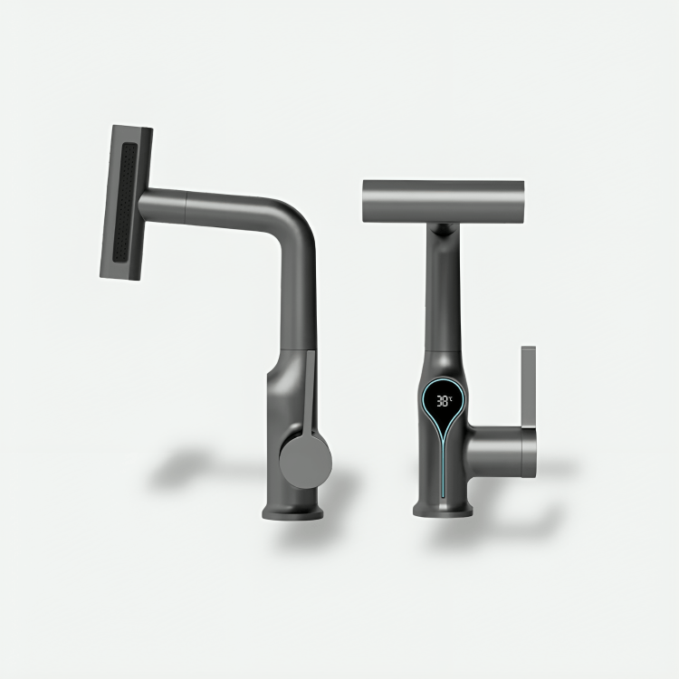 Robinet cascade avec affichage température – robinet digital salle de bain