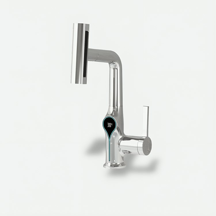 Robinet cascade avec affichage température – robinet digital salle de bain