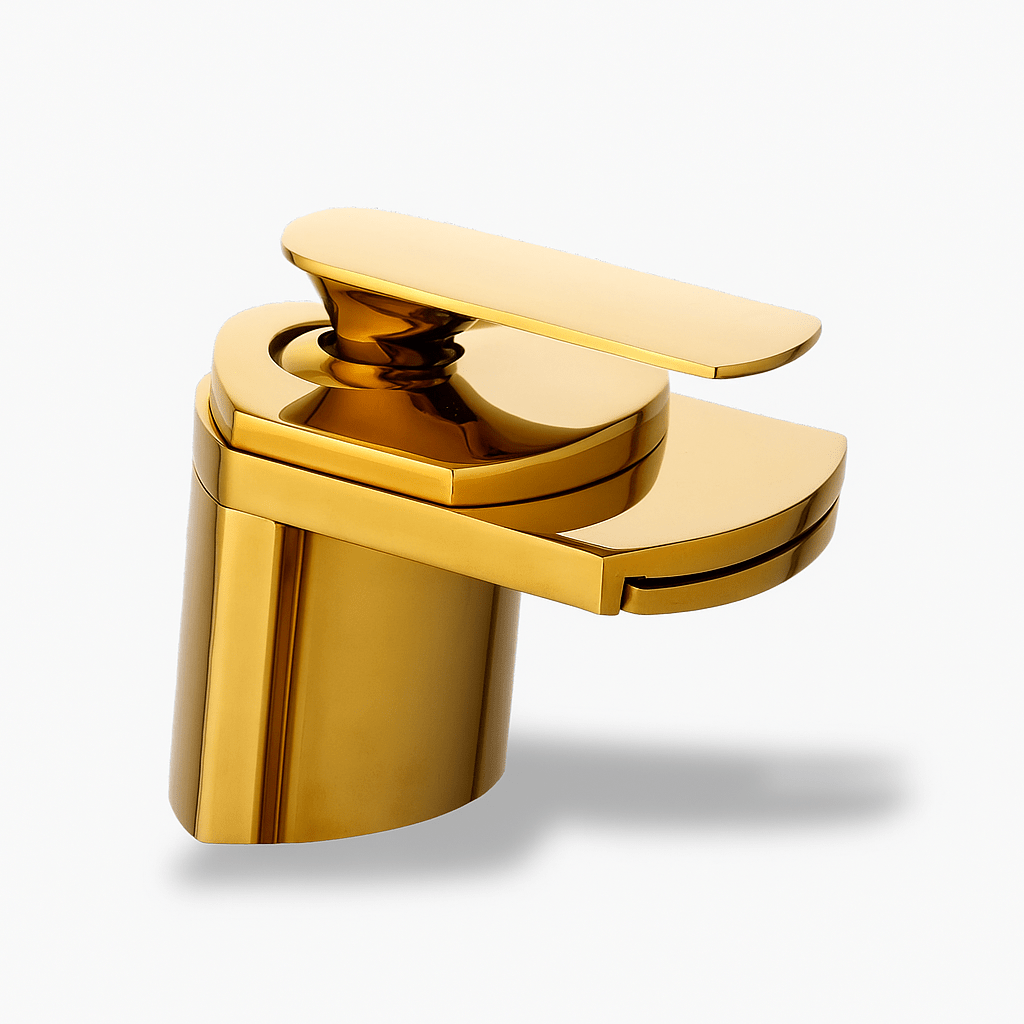 Robinet cascade doré – Robinet de lavabo en laiton poli