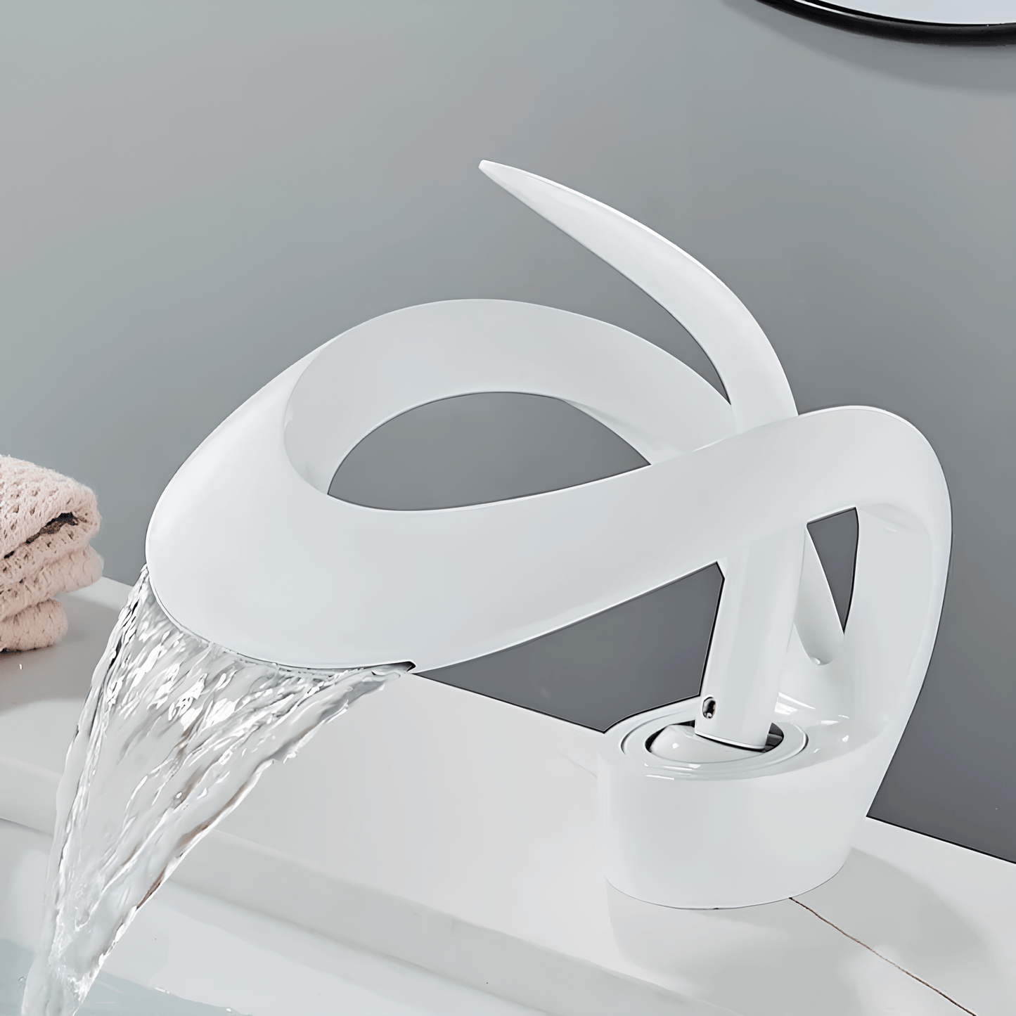 Robinet cascade salle de bain en laiton – Eau chaude et froide