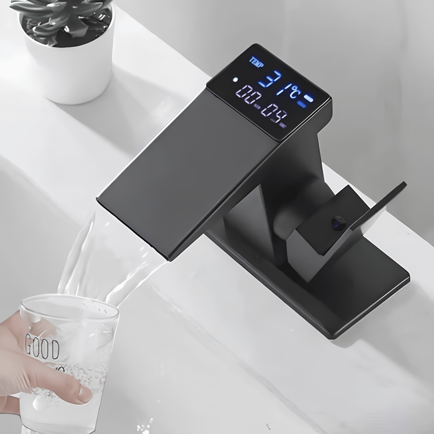 Robinet de lavabo LED température – Robinet intelligent Ferond