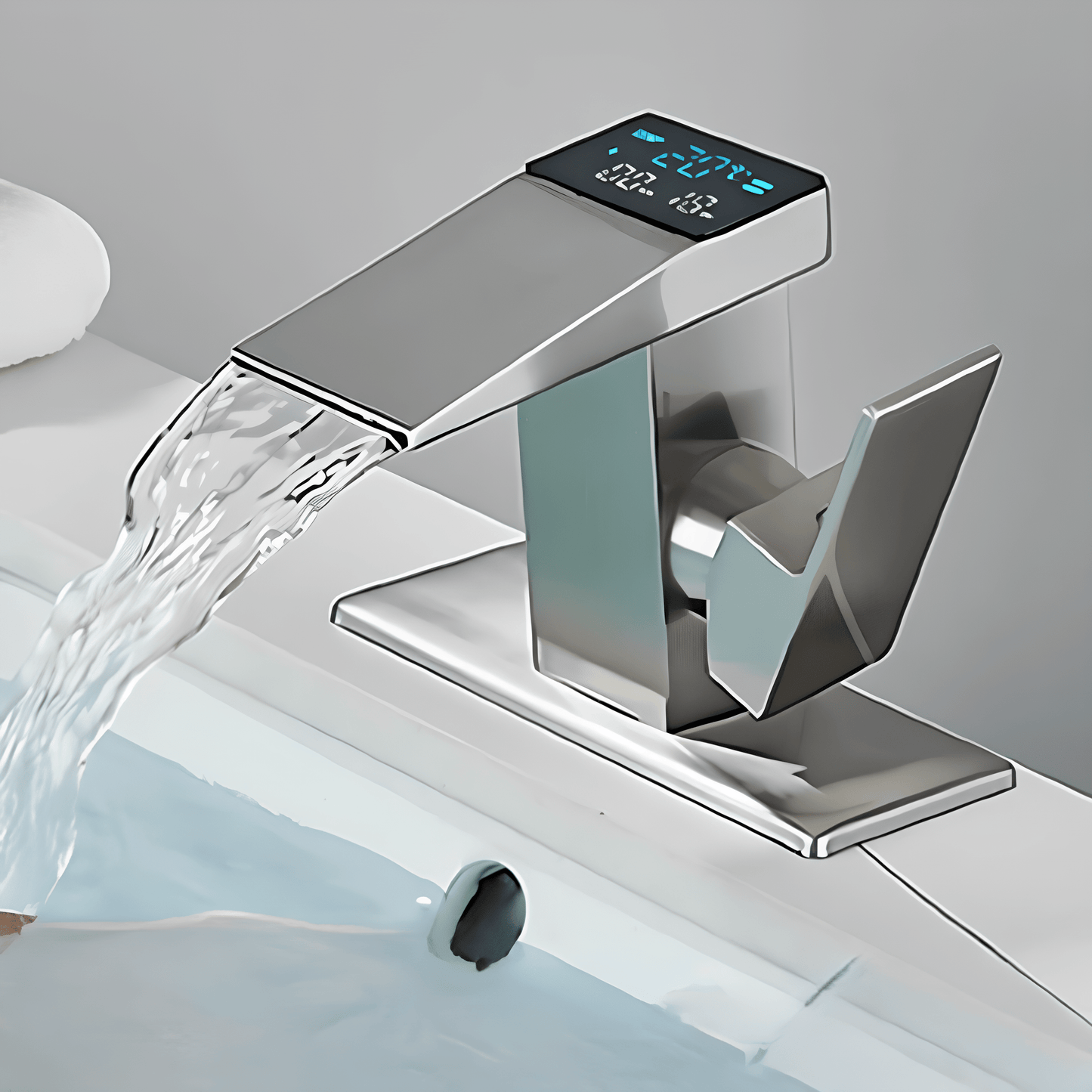 Robinet de lavabo LED température – Robinet intelligent Ferond