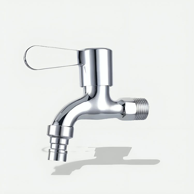 Robinet extérieur mural – Inox & laiton durable, anti-goutte