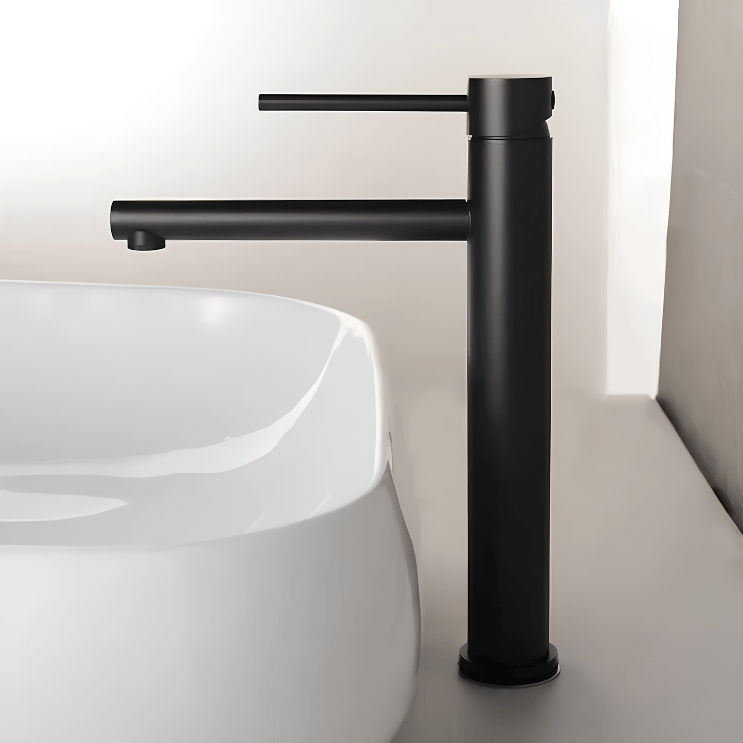 Robinet lavabo or rose brossé – mitigeur haut moderne salle de bain