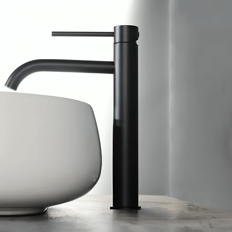 Robinet lavabo or rose brossé – mitigeur haut moderne salle de bain