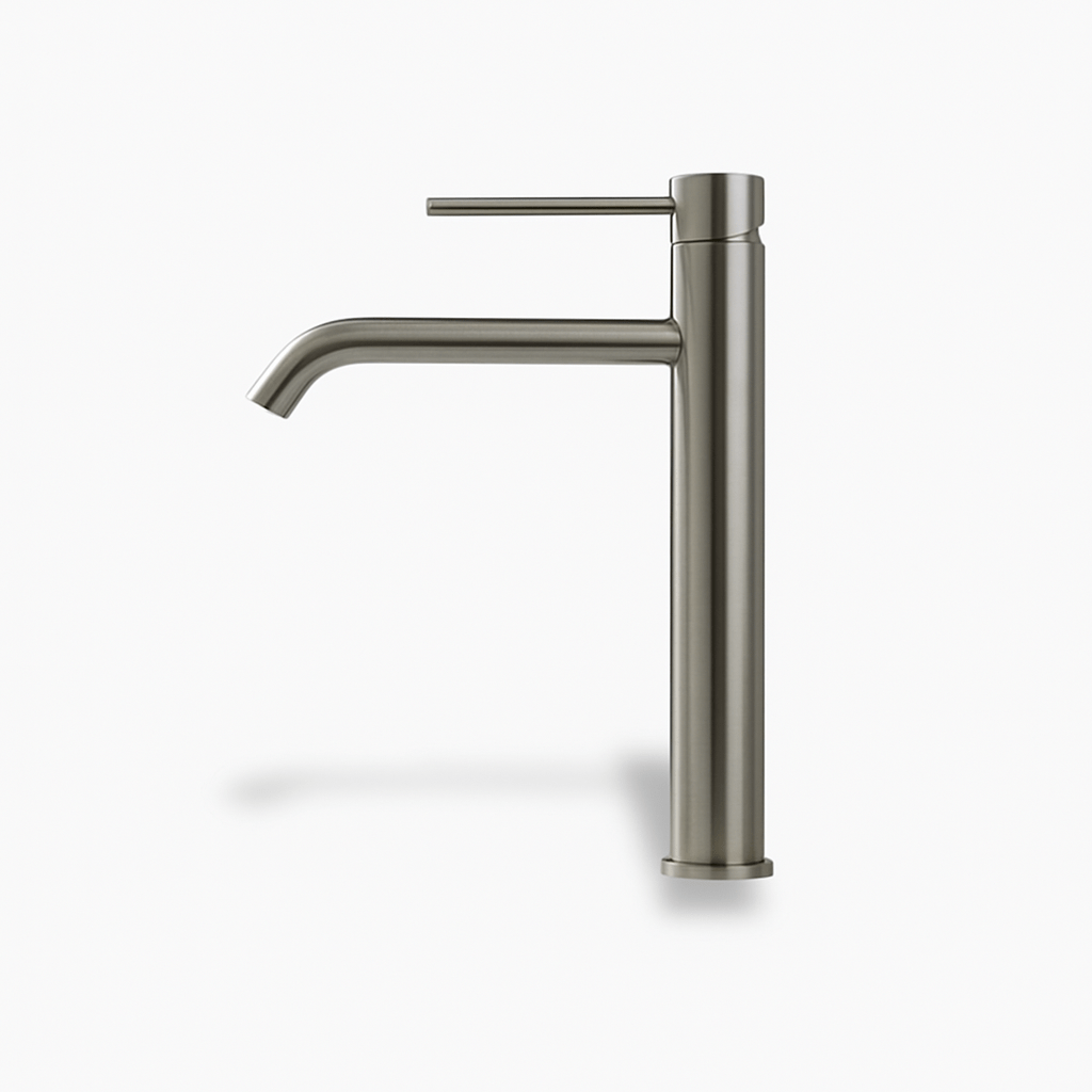 Robinet lavabo or rose brossé – mitigeur haut moderne salle de bain