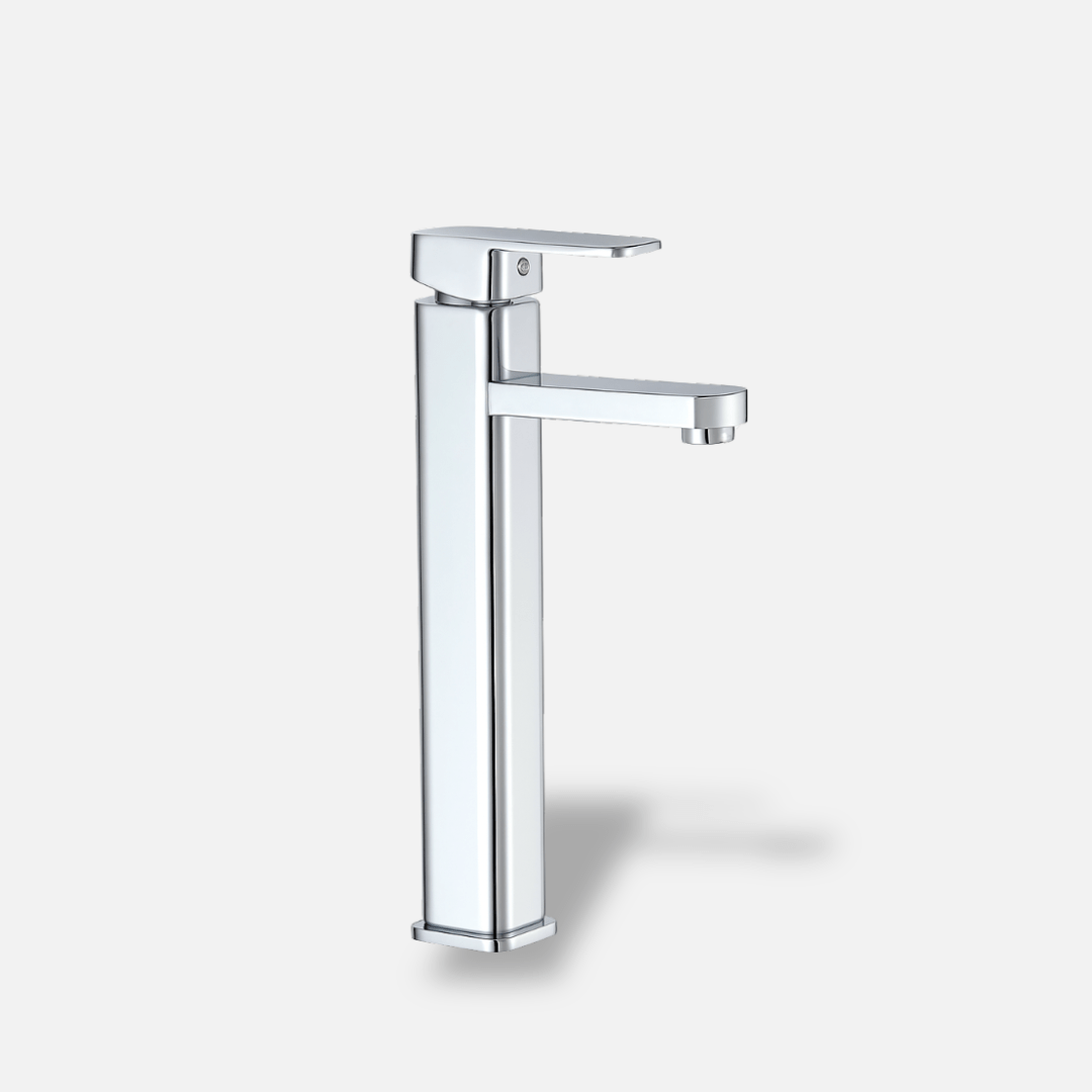 Robinet mitigeur salle de bain – Inox brossé design carré