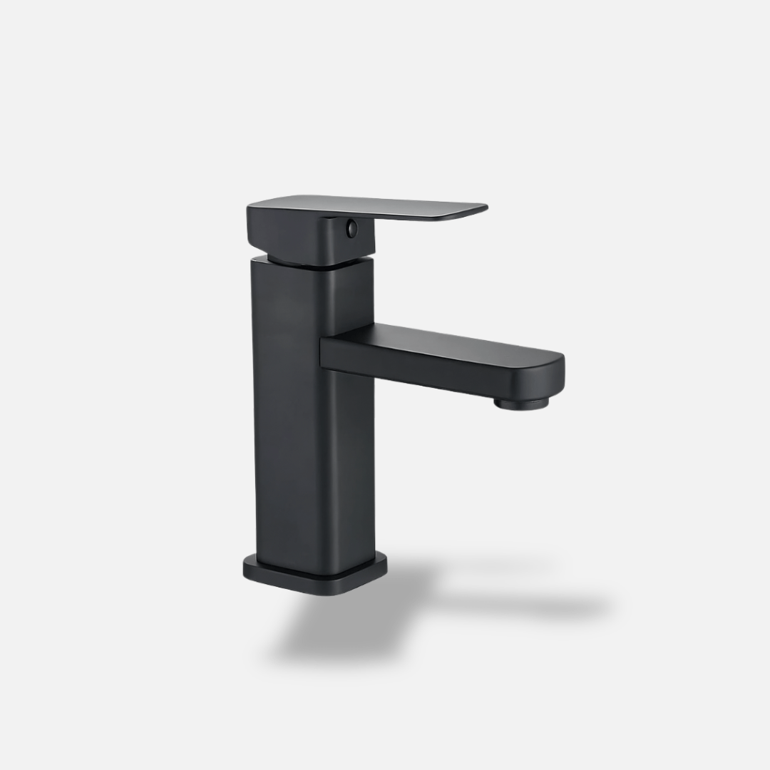 Robinet mitigeur salle de bain – Inox brossé design carré