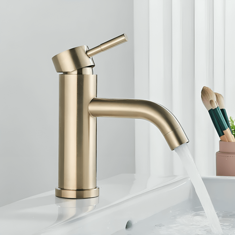 Robinet mitigeur salle de bain laiton brossé – Senlesen