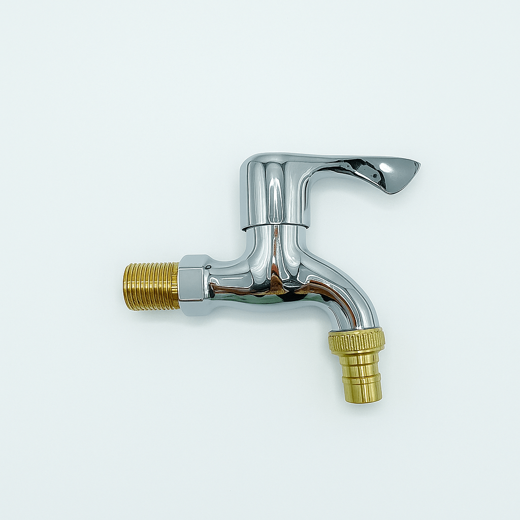 Robinet mural extérieur – Plastique PPR durable & raccord rapide