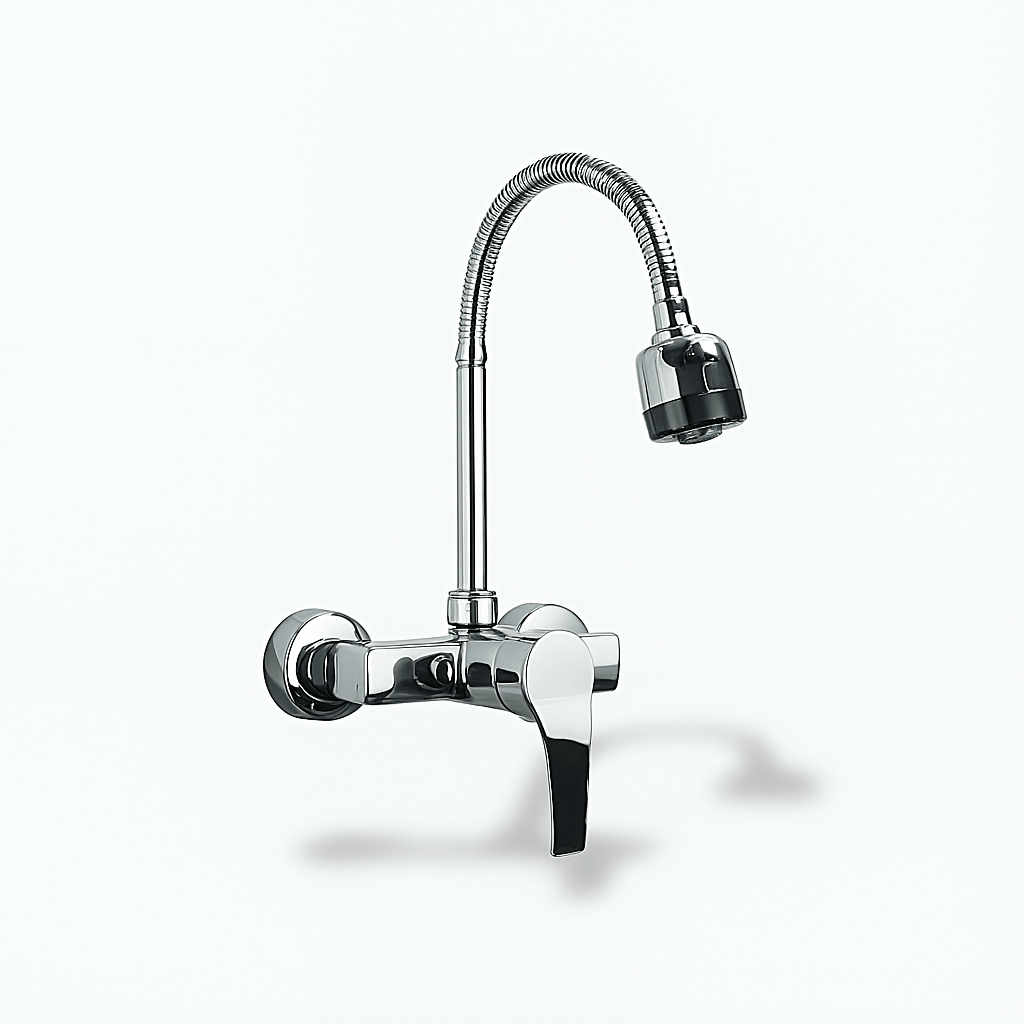 Robinet mural vintage en laiton – style rétro et durable