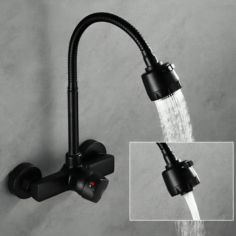 Robinet mural vintage en laiton – style rétro et durable