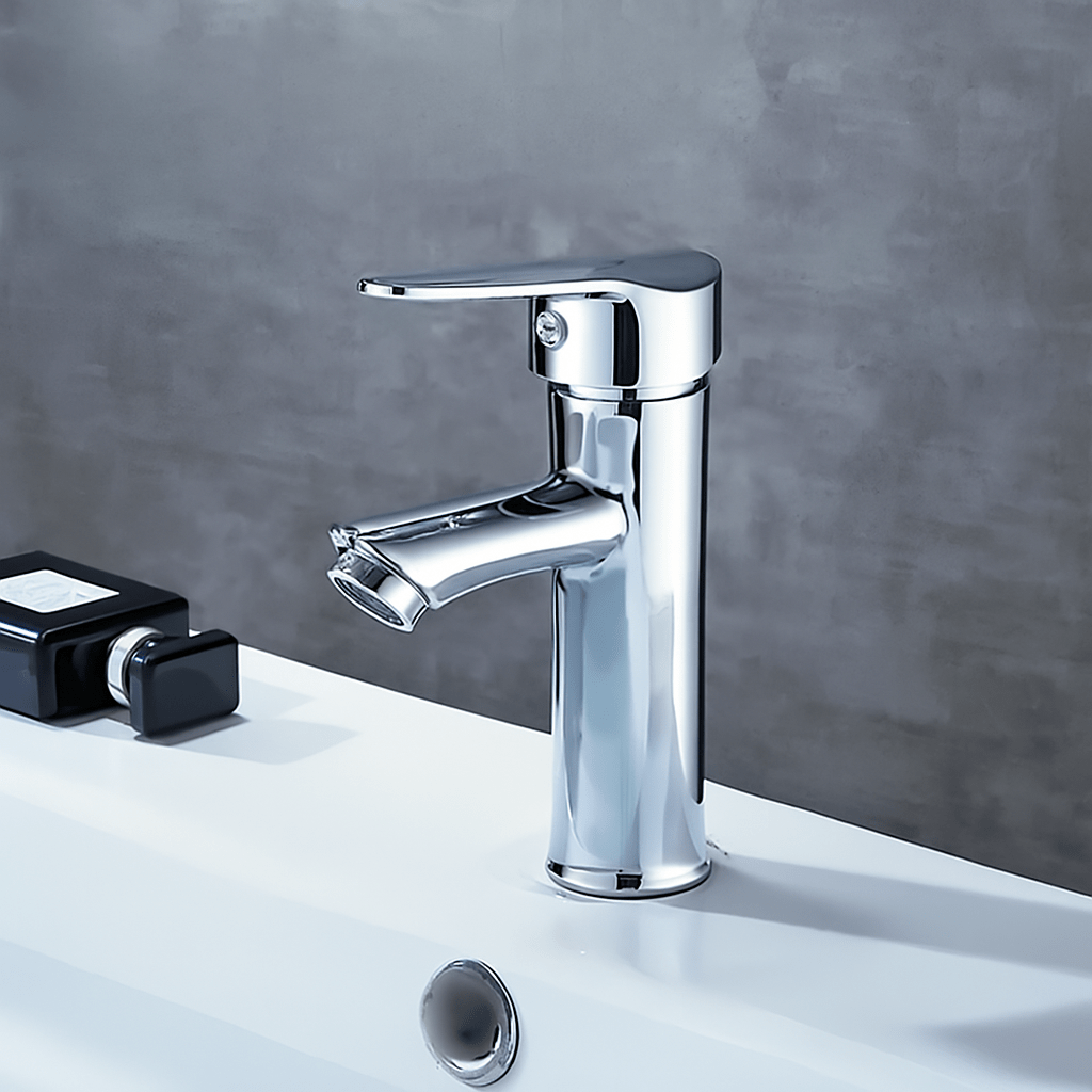 Robinet salle de bain eau chaude et froide G1/2 chromé – moderne