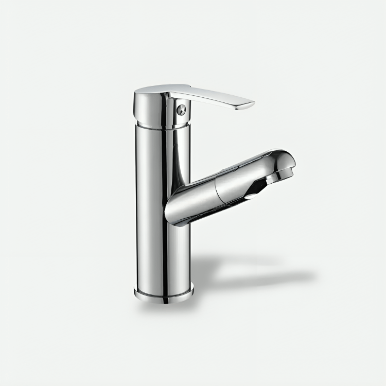 Robinet salle de bain extractible chromé – Bec rétractable