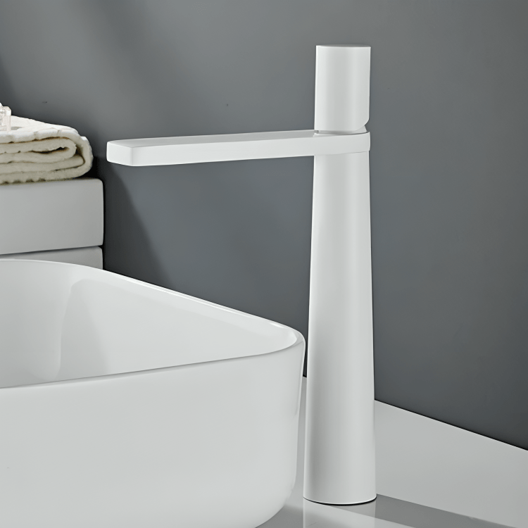 Robinet salle de bain haut noir mat – Design 30,5 cm G1/2