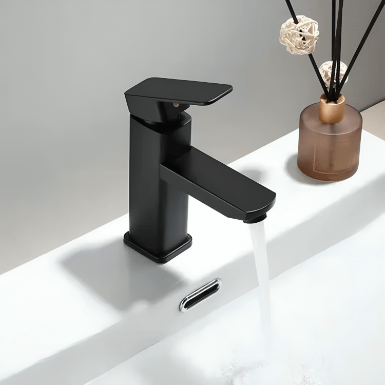 Robinet salle de bain noir