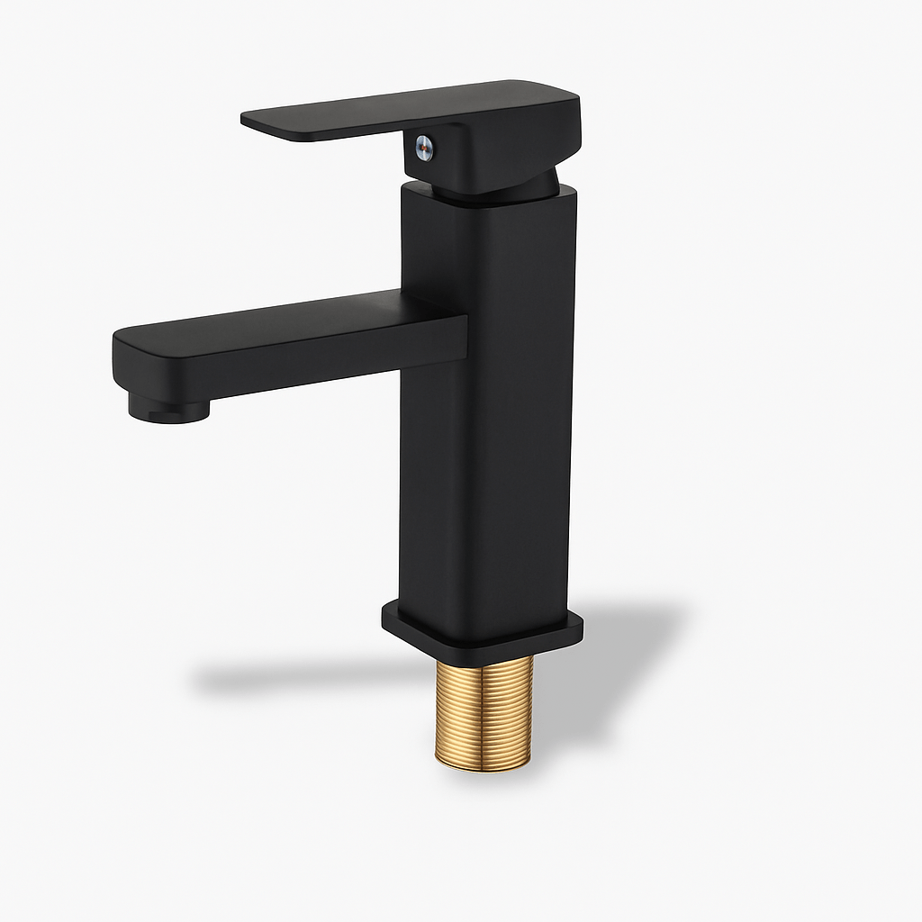 Robinet salle de bain noir