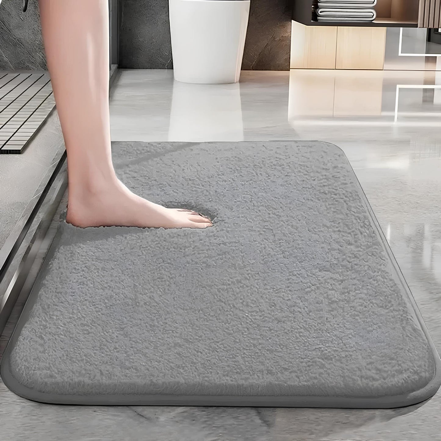 Tapis de Douche Doux – Ultra-Absorbant & Antidérapant