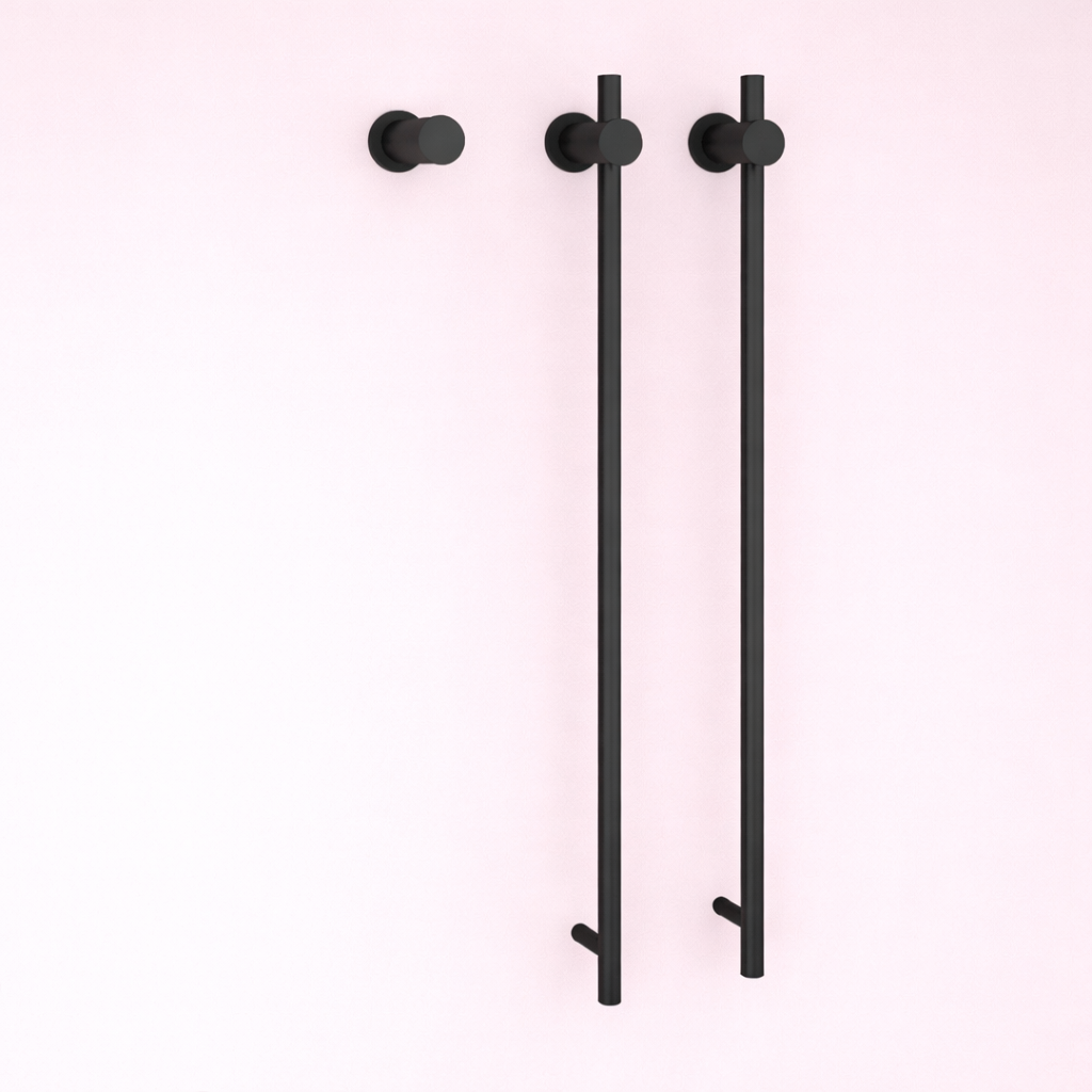 Sèche-serviette Vertical Électrique Design Minimaliste - 2 Barres Acier Inox 304