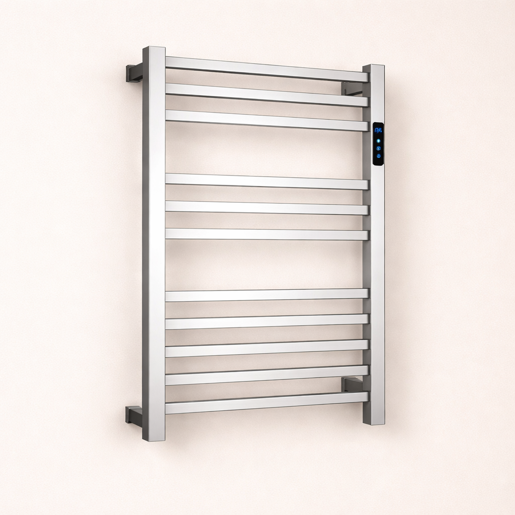 Porte-serviette Chauffant Électrique Mural - Acier Inox 304 - Programmable & Intelligent