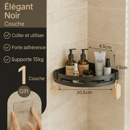 Porte-shampoing de salle de bain sans perçage