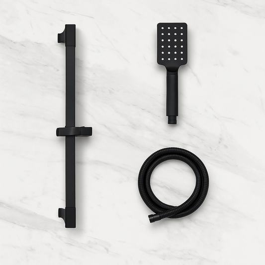 Barre de Douche Extensible Noire