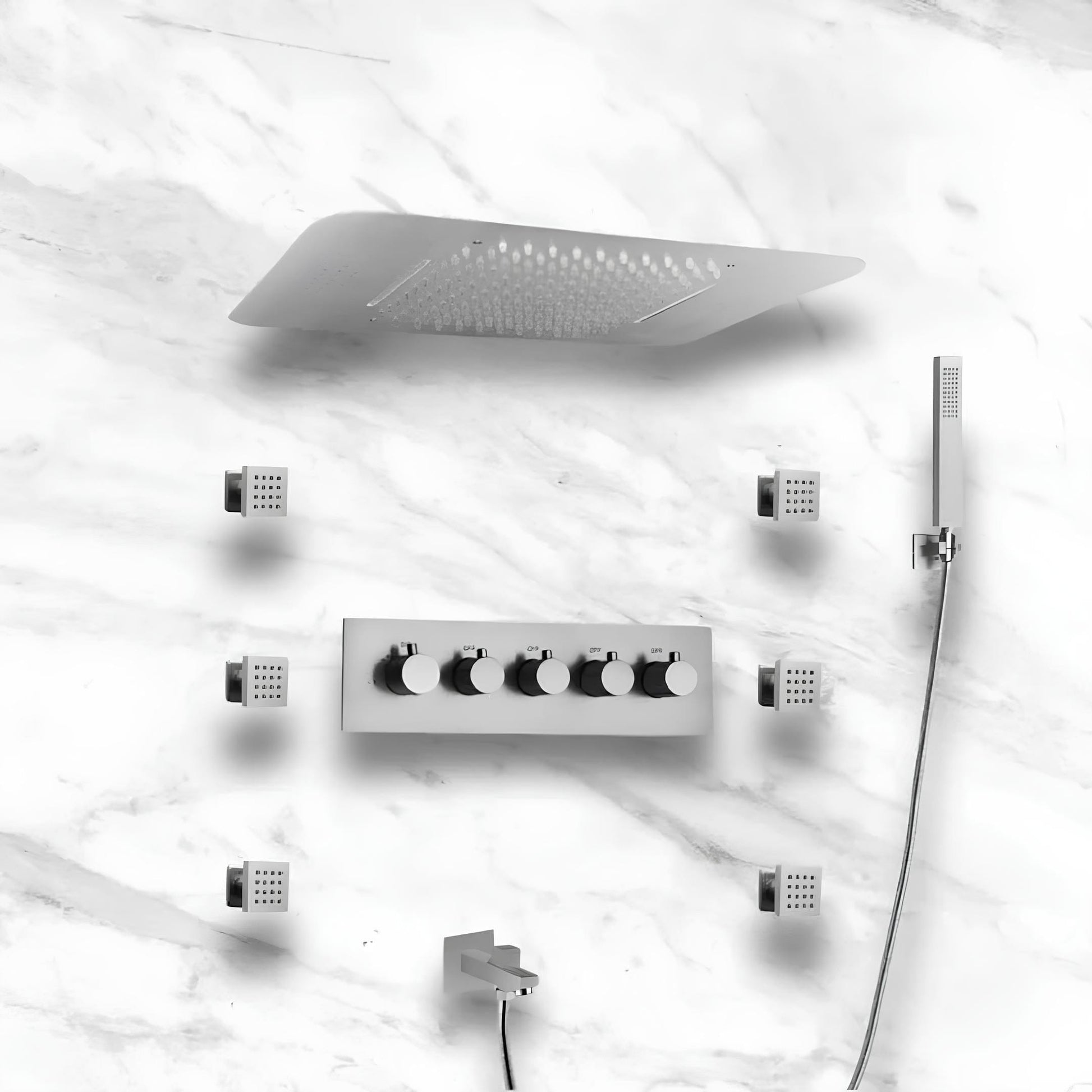 Colonne de Douche Encastrable LED Luxe