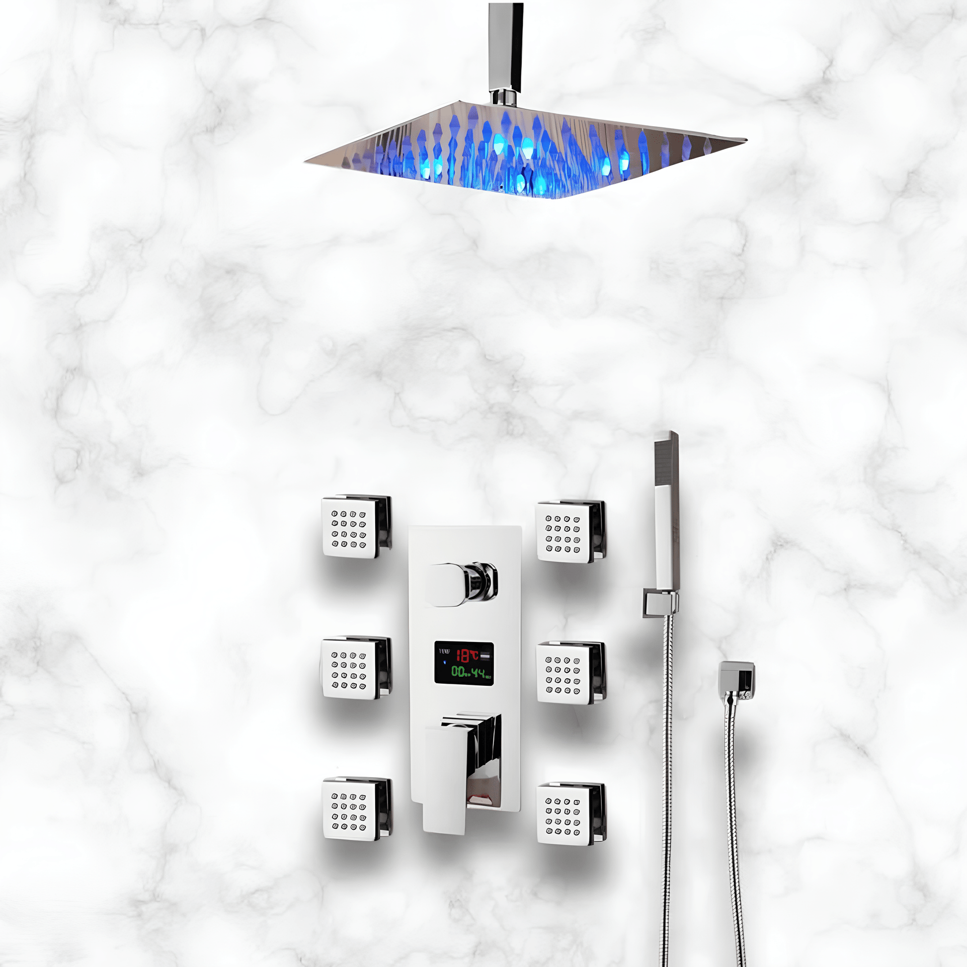 Colonne de Douche Hydromassante LED